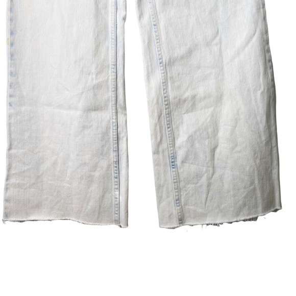 Free People We The Free Vintage Wide Leg Straight Leg Flare Gold Coast Jeans 29 - Picture 8 of 16